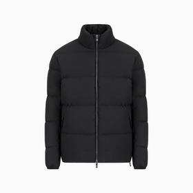 【一】EMPORIO ARMANI 阿玛尼 男士绗缝尼龙全拉链羽绒服 黑色 8N1BQ3 1NLRZ 0999