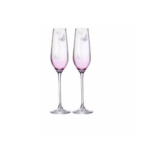 RoyalAlbert 皇家阿尔伯特Miranda联名水晶玻璃酒杯香槟杯礼盒一对