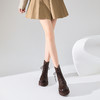 西遇厚底马丁靴女春秋单靴新款秋冬英伦机车显脚小棕色短靴子D3547565 商品缩略图3