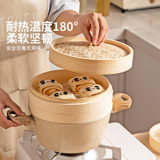 摩登主妇mototo熊猫硅胶蒸笼垫蒸笼纸食品级纸垫子蒸馒头包子垫布 商品图4