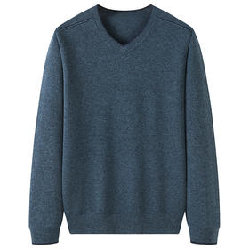 【100%羊毛】【新款DDS】大依优型大码男装羊毛衫V领毛衣针织衫休闲加肥加大男士胖子大码内搭上衣