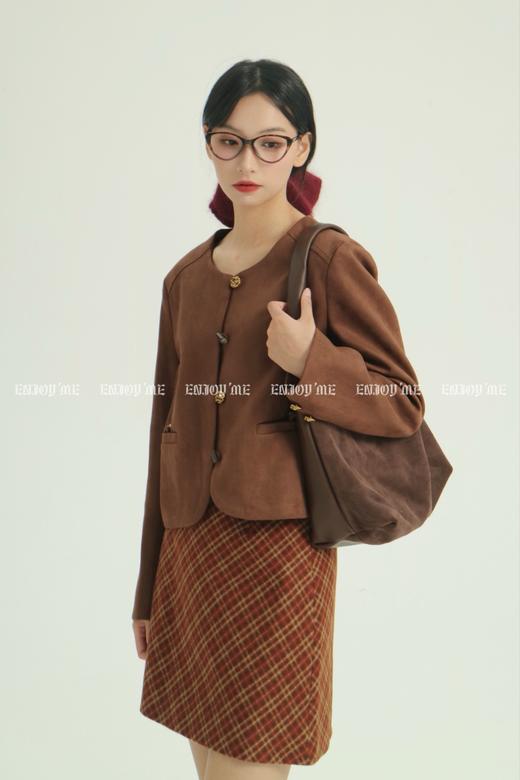 【门店同款】ENJOY冬季自由意志彩色格子半裙 159745418 商品图5