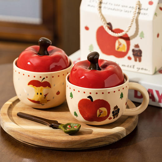 摩登主妇马克杯带盖陶瓷杯家用特别好看的杯子生日礼物女创意水杯 商品图0