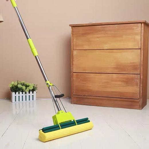 海绵拖把 通用胶棉拖把 挤吸水海绵头 免湿手拖把 1把 一拖吸水挤水地拖胶棉家用拖布 商品图5