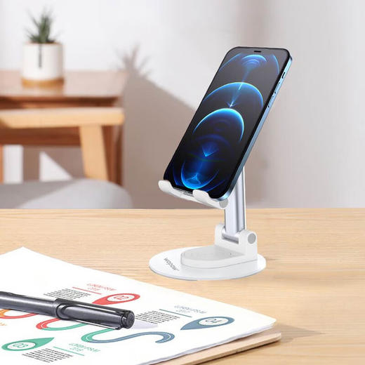 沃品WOPOW折叠支架可360度旋转稳固适用于手机平板自由升降金属底座VB25 商品图1