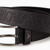 EMPORIO ARMANI 阿玛尼 男士大号徽标铭文锤纹皮革腰带 黑色 Y4S545 Y232J 80001 商品缩略图2