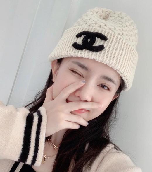香奈儿专柜新款菠萝纹羊绒针织帽（AN） 商品图2