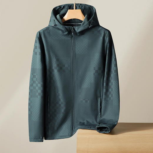 【Q】【加绒】【新款DPF】大依优型大码薄绒外套男宽松加肥加大码上衣男士胖子休闲商务夹克 商品图3