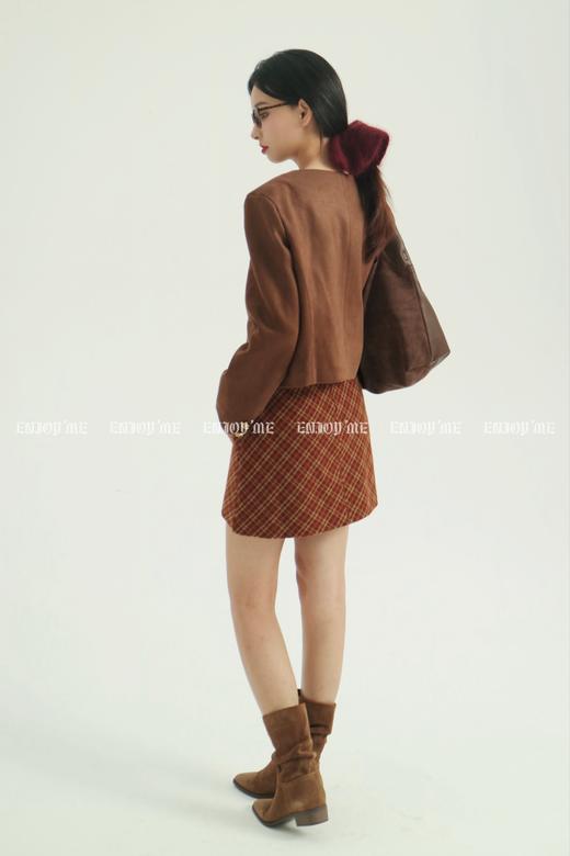 【门店同款】ENJOY冬季自由意志彩色格子半裙 159745418 商品图2