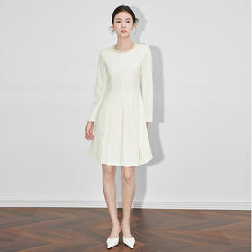 【高货wl】全新升级【铂金会员321/天猫429/差价108】(20023) 洛诗琳*名媛小香风法式通勤连衣裙收腰显瘦钉珠压褶裙