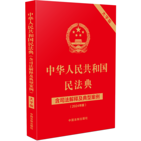 中华人民共和国民法典 含司法解释及典型案例 大字版(2024年版)