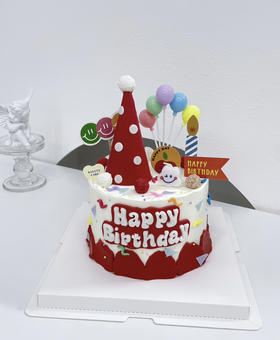 可爱缤纷男生女生女孩男孩生日蛋糕