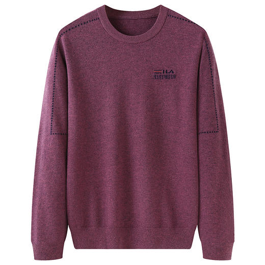 【100%羊毛】【新款DDS】大依优型大码男装羊毛衫圆领毛衣针织衫休闲加肥加大男士胖子大码内搭上衣 商品图0