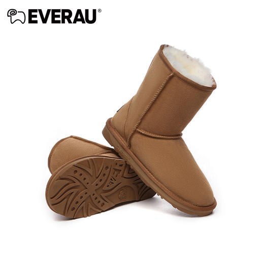 EVERAU中筒绒面经典男女同款雪地靴EA3133 商品图3