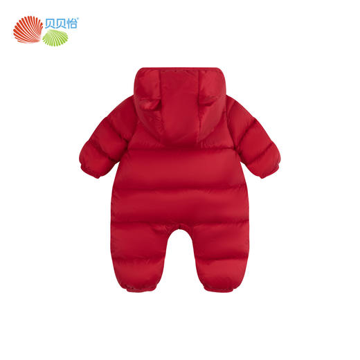 贝贝怡冬季婴幼儿保暖可爱连体衣连帽防风羽绒哈衣ZB4DL005 商品图5