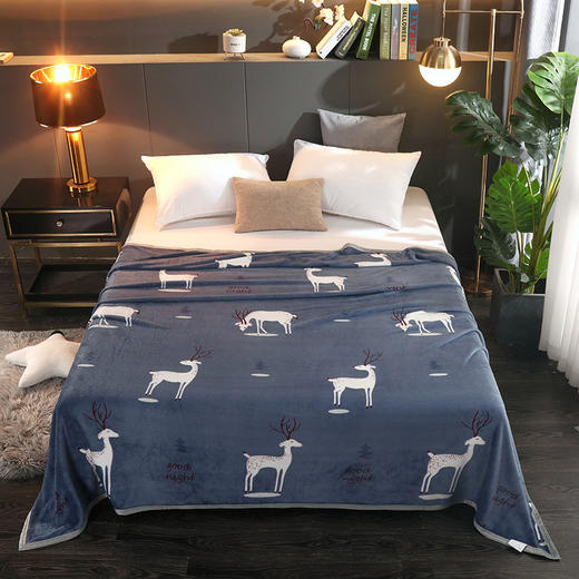 【一物多用！法兰绒毛毯】珊瑚绒开业活动礼品毛毯纯素色毯子童毯宠物毯，适合贴身家居常备呵护每时每刻。ry 商品图0