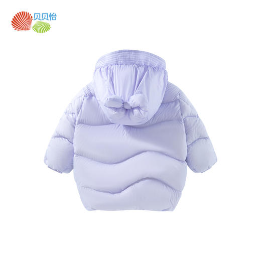 贝贝怡冬季女童简约可爱连帽羽绒服保暖防风外套ZB4DS004 商品图7