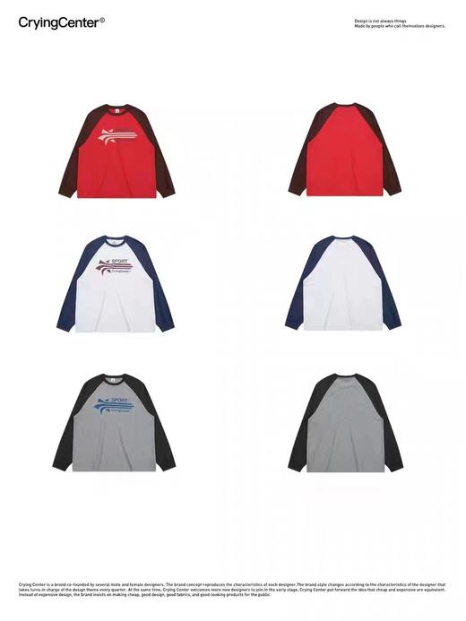 CryingCenter 星星运动插肩长tee 哭喊中心 商品图5