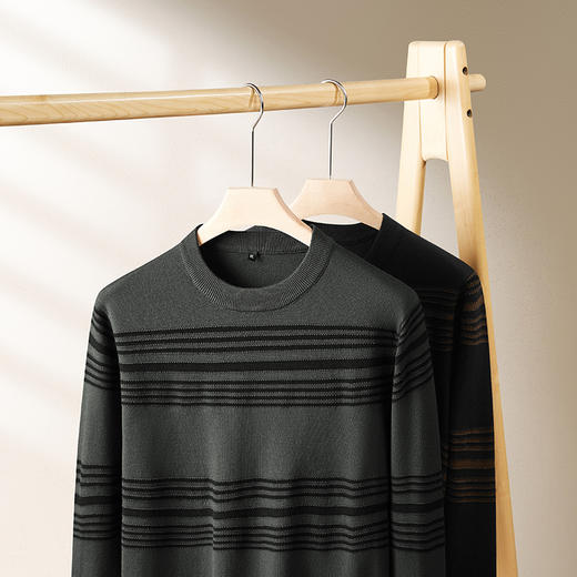 【新款DPF】大依优型大码毛衣针织衫毛衫休闲加肥加大男士胖子大码内搭上衣打底衫 商品图2