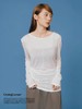 CryingCenter 白色半透针织木耳边弯腰堆堆打底tee 哭喊中心 商品缩略图3