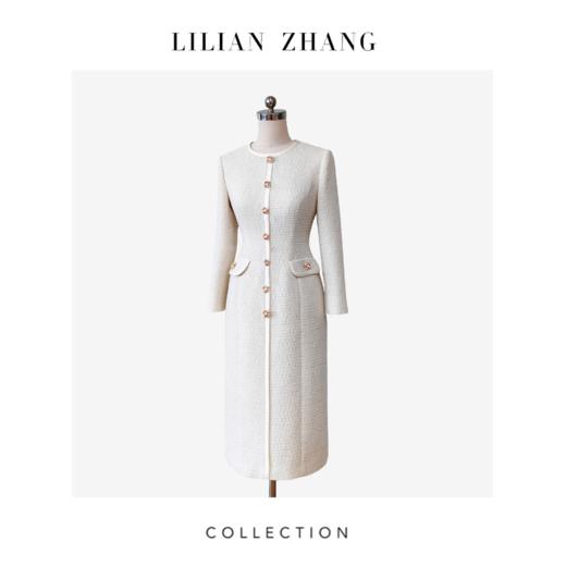 C系列——“定制”——“香氛佳人”——轻奢风—法式嵌边小香连衣裙 2401160 商品图0