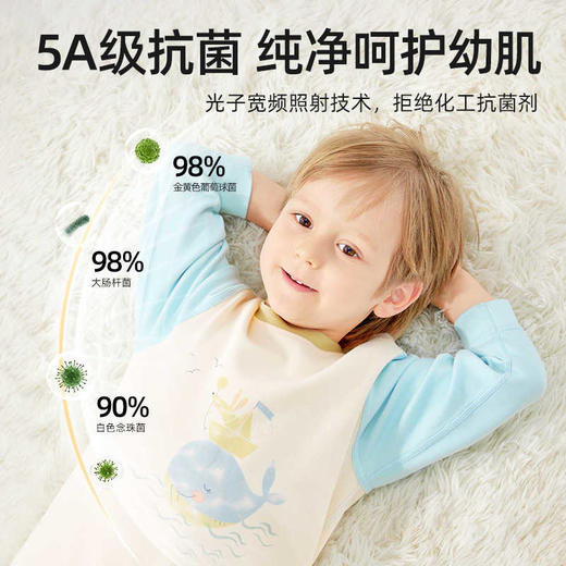 *【贝肽斯】儿童睡衣春秋款宝宝纯棉舒绒家居服男童女童冬季连体睡衣服 商品图1