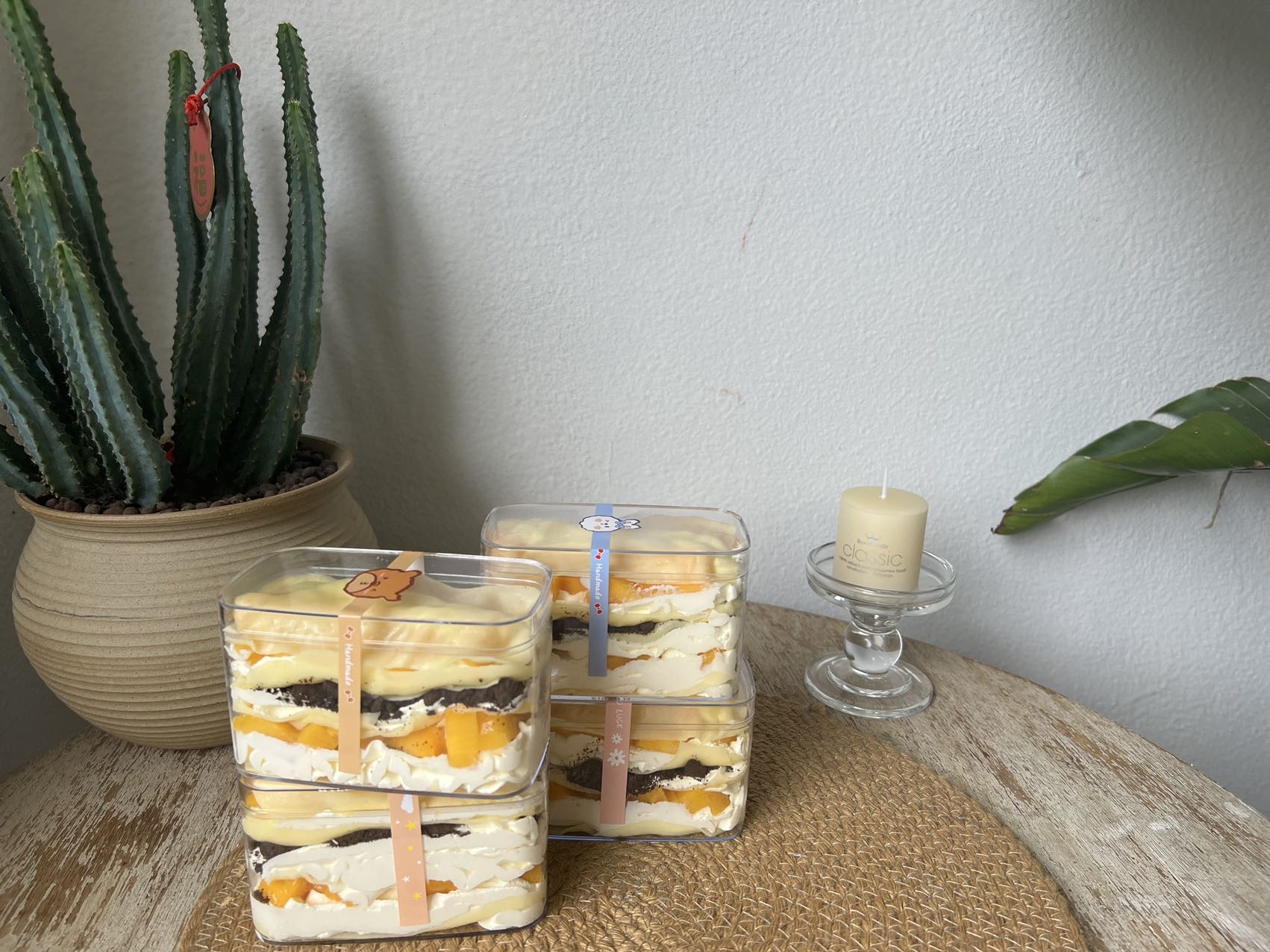 芒果奥利奥双拼千层