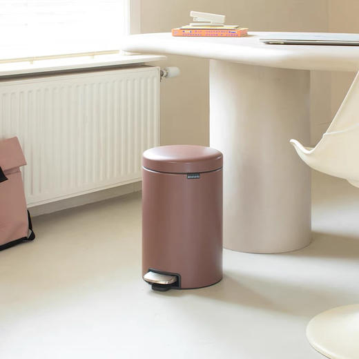 brabantia柏宾士脚踏垃圾桶12L厨房轻奢进口客厅办公室卧室卫生桶 商品图1