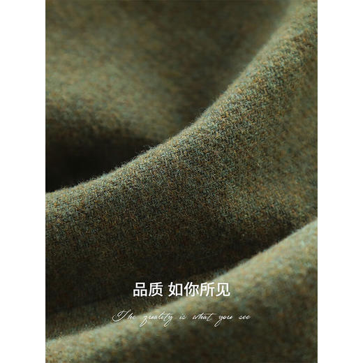 COCOBELLA名媛小香风羊毛外套质感金属扣箱型毛呢外套WL7060 商品图4