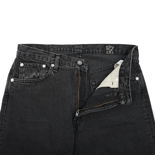 orslow 101 DAD'S FIT DENIM PANTS复古老爹宽松直筒水洗黑牛仔裤 商品图1