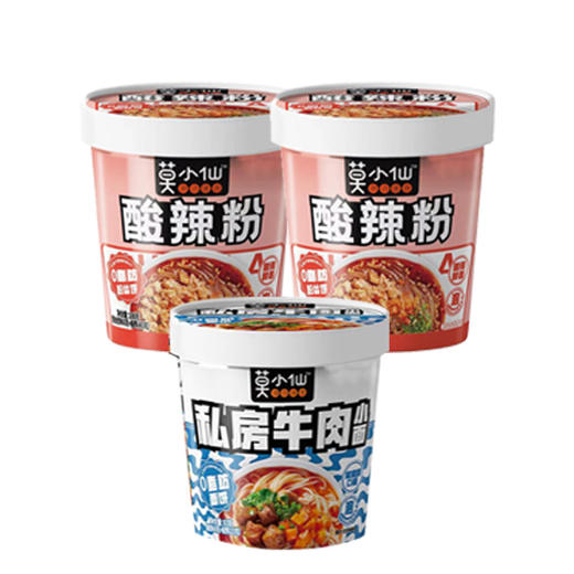 【9.9元/组】莫小仙3桶组合装183g（0100156） 商品图0