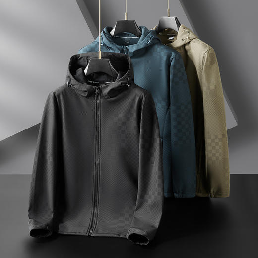 【Q】【加绒】【新款DPF】大依优型大码薄绒外套男宽松加肥加大码上衣男士胖子休闲商务夹克 商品图8