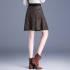 国风复古毛线千鸟格高腰半身裙MYX-621 商品缩略图2