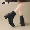 ZHR则则时装百搭短靴女2024秋冬新款英伦风马丁靴气质显高瘦瘦靴 商品缩略图4
