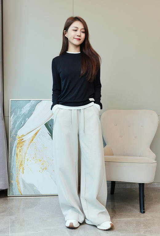 高级调性假两件上衣 商品图6