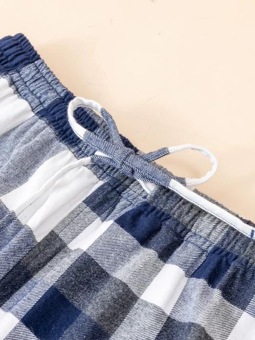 【情侣全棉 经典AB格】SCHIESSER德国舒雅全棉AB格子情侣系列男士长袖家居套装39/23562H 商品图3