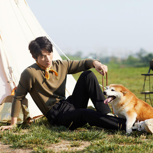 【抗静电】柒牌三防休闲裤男士秋冬新款时尚中青年百搭修身直筒裤	127H71220 商品图3