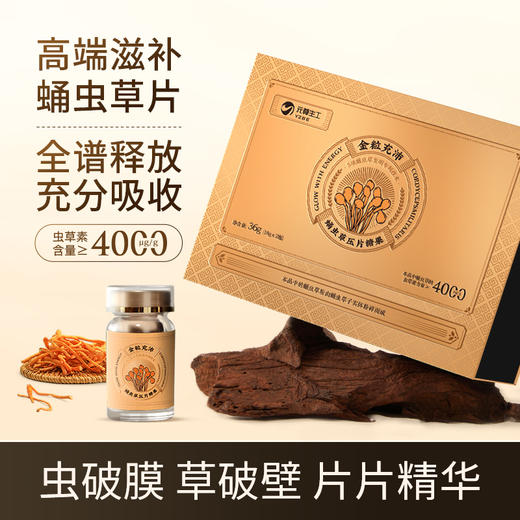 【蛹虫草片】补充营养 蛹虫虫草素≥4000μg/g，入肺入肾呵护健康 商品图1