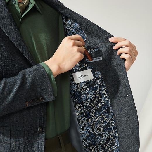 【高端系列】柒牌西服男士秋冬新款进口面料纯羊毛商务休闲单西装	127C71040 商品图2
