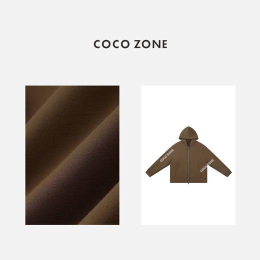 COCO ZONE 2024美拉德休闲风空气层纯色双头拉链外套24C10137 商品图2