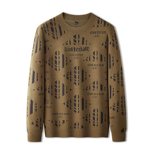 【新款DPF】大依优型大码毛衣针织衫毛衫休闲加肥加大男士胖子大码内搭上衣潮款打底衫 商品图6