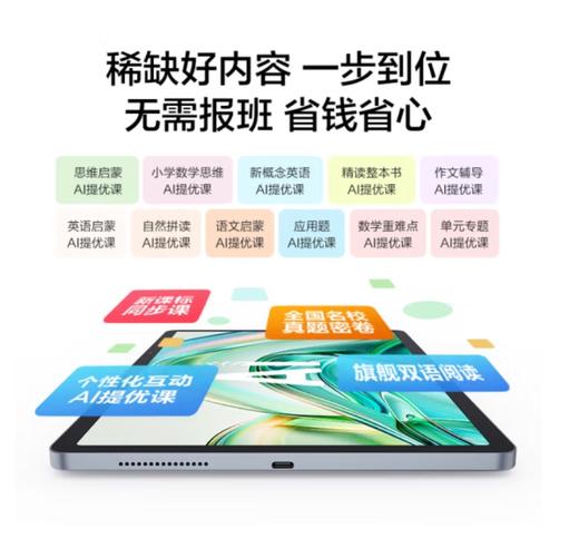 科大讯飞AI学习机T30 Lite (8GB+512GB)星火大模型 AI答疑辅导 学练机 学生平板小学到高中 12.5英寸 商品图3