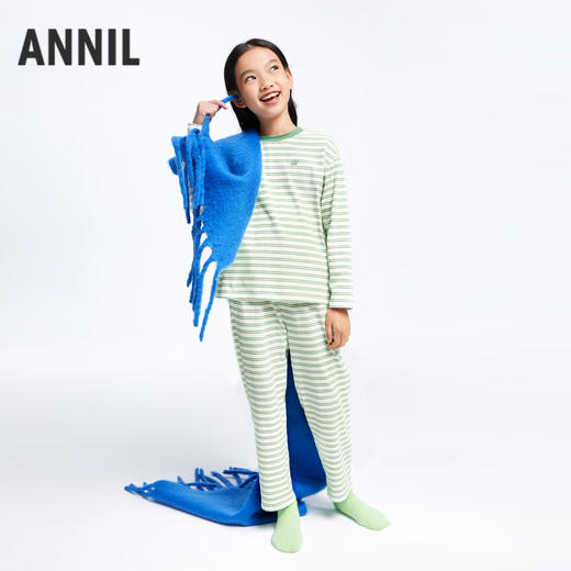 男女童长袖家居服套装秋季新款安奈儿童装JM431556 商品图2