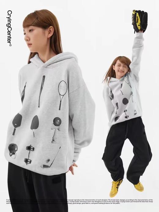CryingCenter 运动器材连帽卫衣 哭喊中心 商品图1