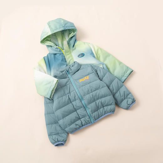 迪士尼秋冬新品男童厚实保暖棉服外套内搭羽绒内胆羽绒套装224DT0176 商品图1