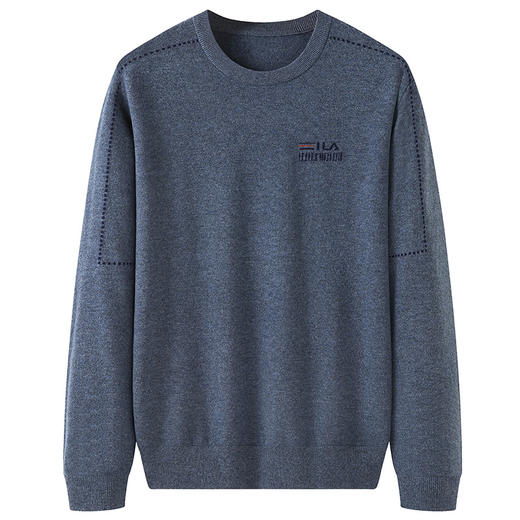 【100%羊毛】【新款DDS】大依优型大码男装羊毛衫圆领毛衣针织衫休闲加肥加大男士胖子大码内搭上衣 商品图1