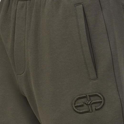 EMPORIO ARMANI 阿玛尼 男士徽标刺绣混纺棉质休闲运动裤 绿色 8N1PT0 1JHSZ 06K0 商品图2