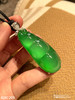 玻璃种艳绿福豆吊坠【4241209】具体价格微信咨询 商品缩略图0