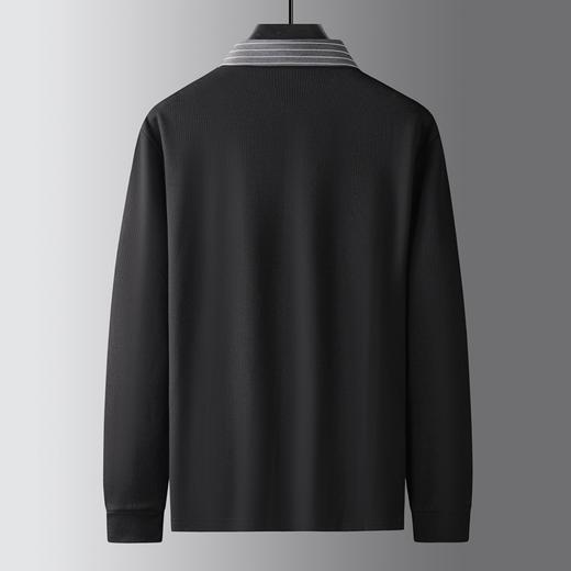 【假两件】【新款DK】大依优型大码男士假两件开衫长袖T恤商务休闲上衣加肥加大胖子舒适 商品图3