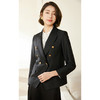 乔万尼西装外套女新款春秋款气质黑色西服EM3B429 商品缩略图5